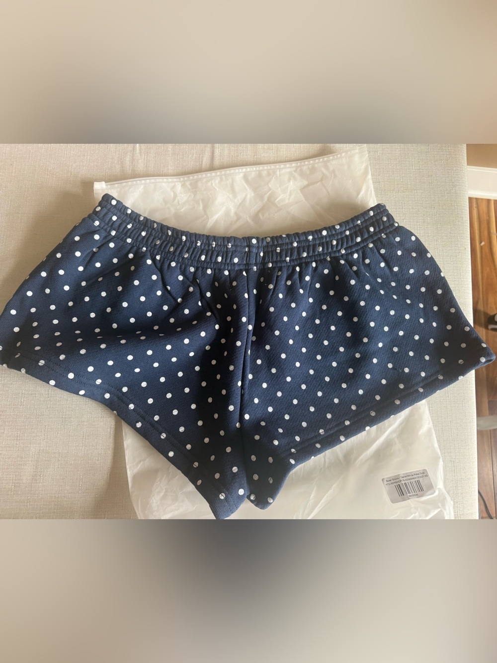 Parke Navy with White Polka Dot Shorts- NWT - Picture 3 of 4
